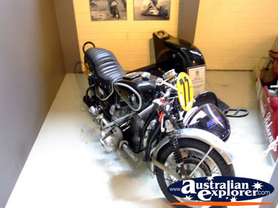 Phillip Island Circuit Museum Motorbike Model . . . CLICK TO VIEW ALL PHILLIP ISLAND (RACE TRACK AND MUSEUM) POSTCARDS