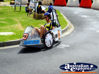 Wonthaggi HPV Race Competitor . . . CLICK TO VIEW ALL WONTHAGGI (HPV RACE) POSTCARDS