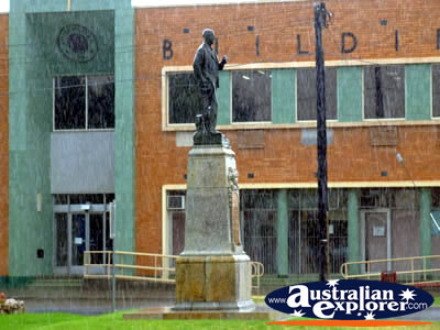 Mildura Statue in Rain . . . VIEW ALL MILDURA PHOTOGRAPHS