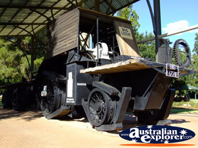 Tractor named Big Lizzie in Red Cliffs . . . VIEW ALL RED CLIFF PHOTOGRAPHS