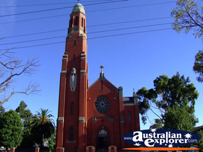 Bairnsdale Church Close Up . . . CLICK TO VIEW ALL BAIRNSDALE POSTCARDS