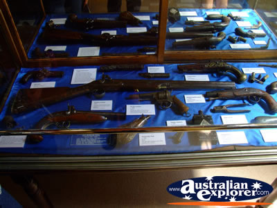 Beechworth Burke Museum Gun Display . . . VIEW ALL BEECHWORTH PHOTOGRAPHS