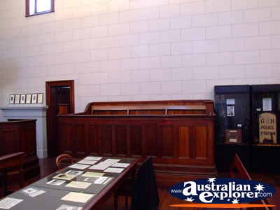 Beechworth Courthouse Jury Stand . . . CLICK TO VIEW ALL BEECHWORTH (COURTHOUSE) POSTCARDS
