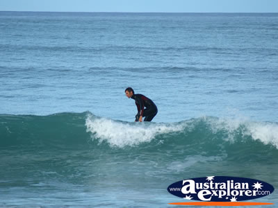 Surfers in the Ocean at Apollo Bay . . . CLICK TO VIEW ALL APOLLO BAY (SURFING) POSTCARDS
