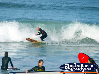 Surfing at Apollo Bay . . . CLICK TO VIEW ALL APOLLO BAY (SURFING) POSTCARDS