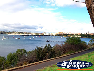 Pretty shot overlooking Geelong Harbour . . . CLICK TO VIEW ALL GEELONG POSTCARDS