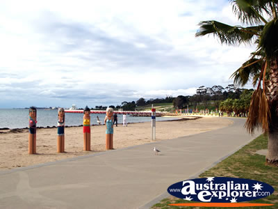 Waterfront in Geelong . . . CLICK TO VIEW ALL GEELONG (ESPLANADE) POSTCARDS