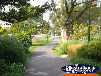 Glagstaff Gardens . . . CLICK TO VIEW ALL MELBOURNE POSTCARDS