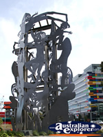 Sculpture on Harbour Esplanade . . . CLICK TO ENLARGE