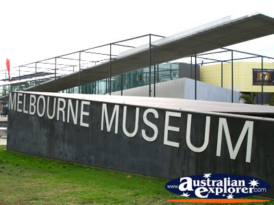 Museum Entrance . . . CLICK TO VIEW ALL MELBOURNE (MUSEUMS) POSTCARDS