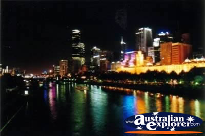 Melbourne South Bank Night . . . CLICK TO VIEW ALL MELBOURNE (SOUTHBANK) POSTCARDS