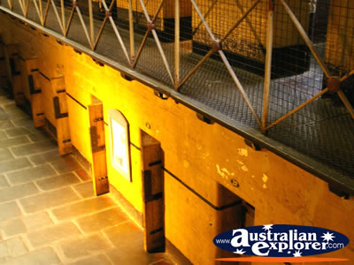 Cells in the Old Gaol . . . CLICK TO VIEW ALL MELBOURNE (OLD MELBOURNE GAOL) POSTCARDS