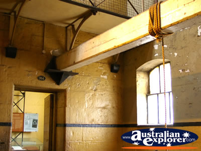 Execution Station of Old Melbourne Gaol . . . CLICK TO VIEW ALL MELBOURNE (OLD MELBOURNE GAOL) POSTCARDS