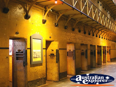 Cell Doors in the Old Melbourne Gaol . . . CLICK TO VIEW ALL MELBOURNE (OLD MELBOURNE GAOL) POSTCARDS