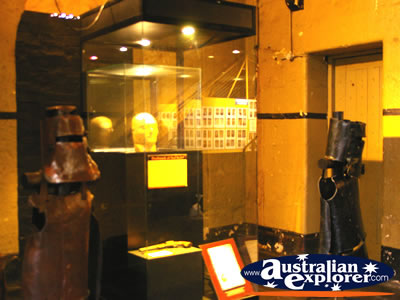Ned Kelly Display . . . CLICK TO VIEW ALL MELBOURNE (OLD MELBOURNE GAOL) POSTCARDS