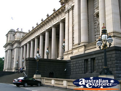 Melbourne Parliament House Outside . . . CLICK TO VIEW ALL MELBOURNE (PARLIAMENT HOUSE) POSTCARDS