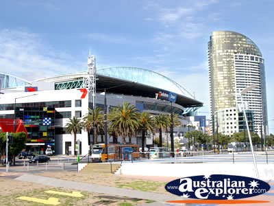 Colourful Telstra Dome . . . VIEW ALL MELBOURNE (TELSTRA DOME) PHOTOGRAPHS