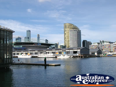 Shot overlooking the Victoria Harbour . . . CLICK TO VIEW ALL MELBOURNE (VICTORIA HARBOUR) POSTCARDS