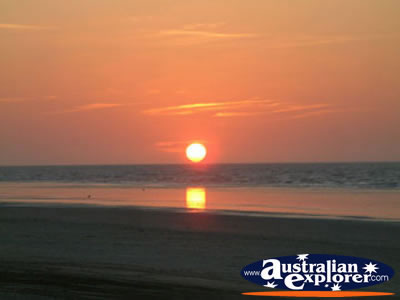 Eighty Mile Beach Sunset . . . CLICK TO VIEW ALL EIGHTY MILE BEACH POSTCARDS