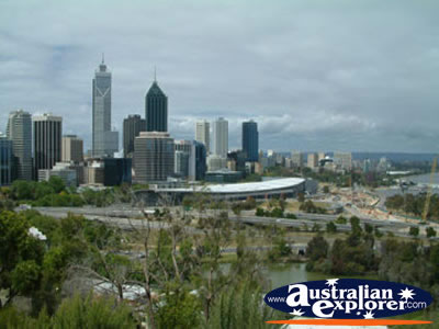 Perth Landscape . . . CLICK TO VIEW ALL PERTH (BUILDINGS) POSTCARDS