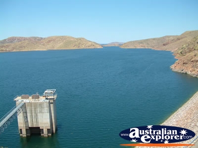 View of Lake Argyle Landscape . . . CLICK TO VIEW ALL LAKE ARGYLE POSTCARDS