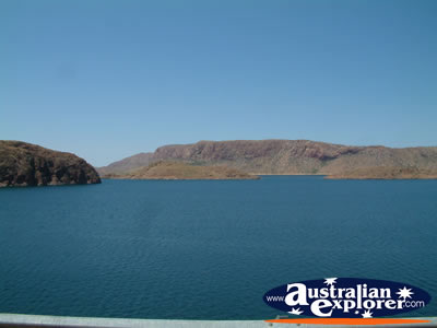 Scenery of Lake Argyle . . . CLICK TO VIEW ALL LAKE ARGYLE POSTCARDS