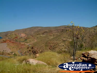 Hills next to Lake Argyle . . . CLICK TO VIEW ALL LAKE ARGYLE POSTCARDS