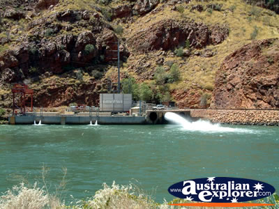Lake Argyle Hydrolectric Station . . . CLICK TO VIEW ALL LAKE ARGYLE POSTCARDS