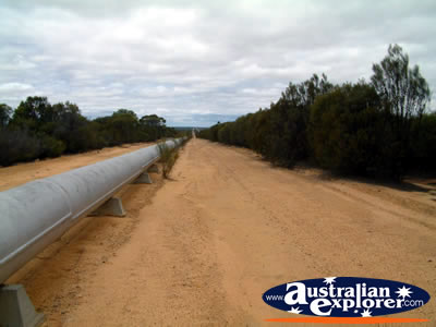 Water Pipeline Outside Coolgardie . . . VIEW ALL COOLGARDIE PHOTOGRAPHS