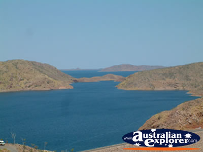 Landscape of Lake Argyle . . . CLICK TO VIEW ALL LAKE ARGYLE POSTCARDS