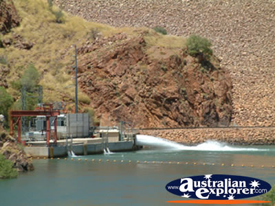 Lake Argyle Hydro Electric Station . . . CLICK TO VIEW ALL LAKE ARGYLE POSTCARDS