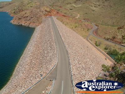 Lake Argyle Ord Dam . . . CLICK TO VIEW ALL LAKE ARGYLE POSTCARDS