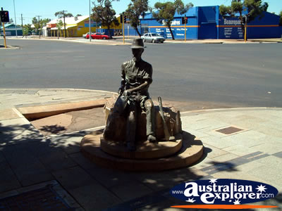 Kalgoorlie Miners Statue . . . CLICK TO VIEW ALL KALGOORLIE POSTCARDS