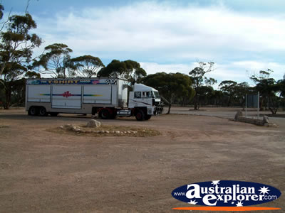 Truck at Balladonia Caravan Park . . . VIEW ALL BALLADONIA PHOTOGRAPHS