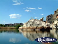Fitzroy Crossing Amazing View of Geikie Gorge . . . CLICK TO ENLARGE