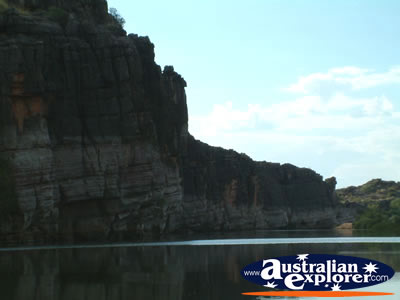 Fitzroy Crossing Geikie Gorge From Afar . . . CLICK TO VIEW ALL GEIKE GORGE POSTCARDS