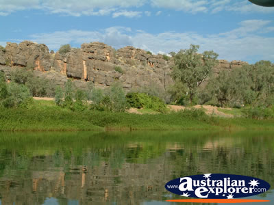 Fitzroy Crossing Geikie Gorge Greenery . . . CLICK TO VIEW ALL GEIKE GORGE POSTCARDS