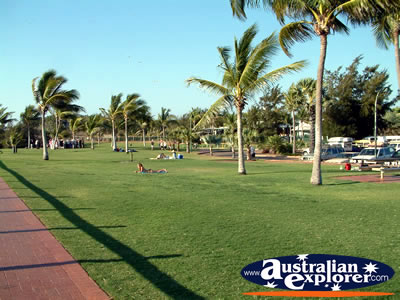 Park near Cable Beach in Broome . . . CLICK TO VIEW ALL BROOME POSTCARDS
