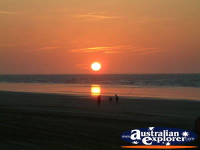 Night time Sunset Eighty Mile Beach . . . CLICK TO VIEW ALL EIGHTY MILE BEACH POSTCARDS