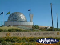 Outside Geraldton HMAS Sydney Memorial . . . CLICK TO ENLARGE