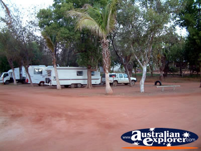 Campervans at Eighty Mile Beach Caravan Park . . . CLICK TO VIEW ALL EIGHTY MILE BEACH POSTCARDS