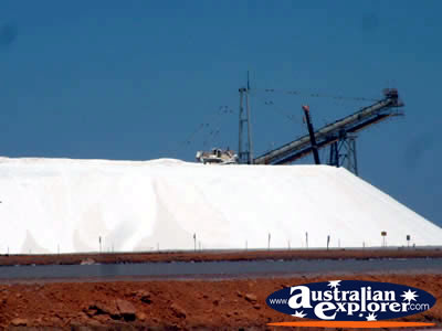 Salt Stack in Port Hedland . . . CLICK TO VIEW ALL PORT HEADLAND POSTCARDS