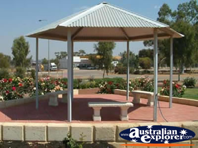 Meckering Gazebo on Way to Merredin . . . CLICK TO VIEW ALL MECKERING POSTCARDS