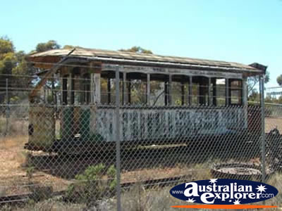 Kalgoorlie Old Tram . . . CLICK TO VIEW ALL KALGOORLIE POSTCARDS