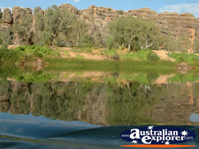 Geikie Gorge's Picturesque Views . . . CLICK TO VIEW ALL GEIKE GORGE POSTCARDS