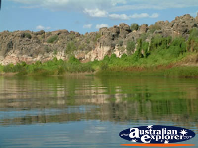Views of Geikie Gorge's Landscape . . . CLICK TO VIEW ALL GEIKE GORGE POSTCARDS