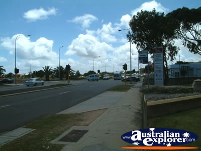 View Down Geraldton Street . . . CLICK TO VIEW ALL GERALDTON POSTCARDS