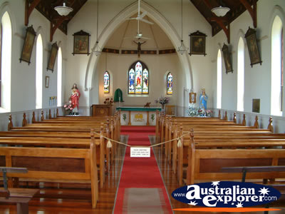 Greenough St Peters Church Inside . . . CLICK TO VIEW ALL GREENOUGH POSTCARDS