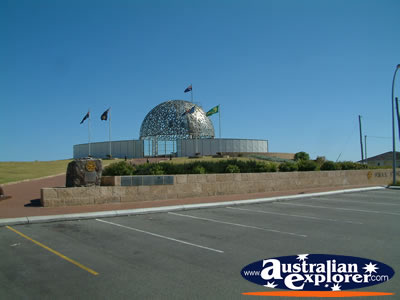 View of the Geraldton HMAS Sydney Memorial . . . CLICK TO VIEW ALL GERALDTON (HMAS SYDNEY MEMORIAL) POSTCARDS