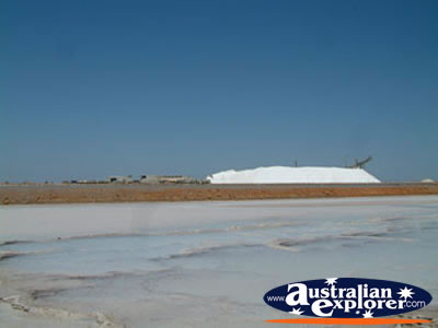 View of Port Hedland Salt Stack . . . CLICK TO VIEW ALL PORT HEADLAND POSTCARDS